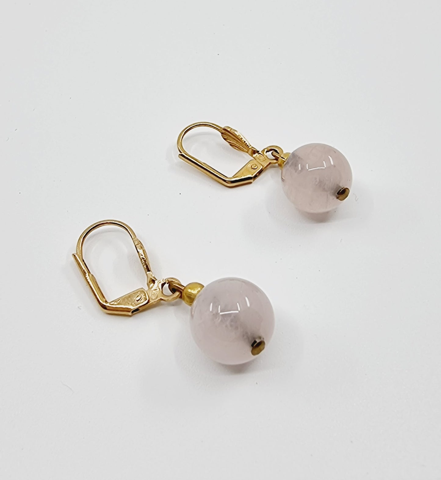 Boucles d'oreilles - Quartz rose