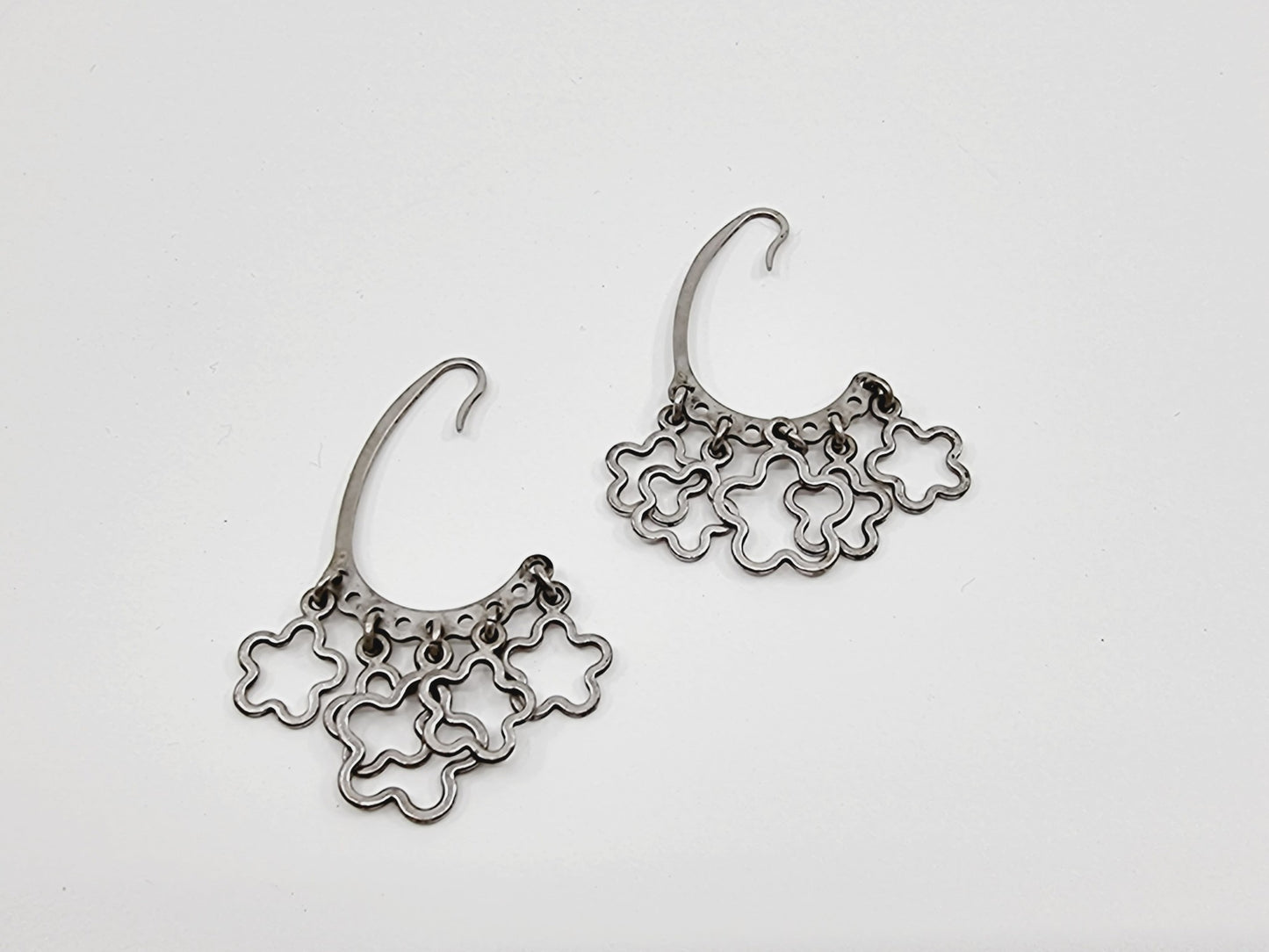 Boucles d'oreilles en argent - Fleurs