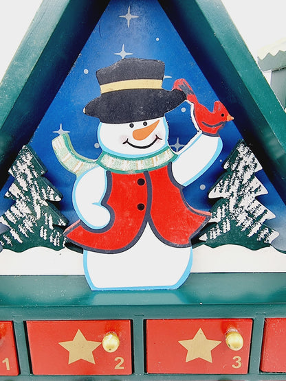Calendrier de l'avent - La maison du bonhomme de neige