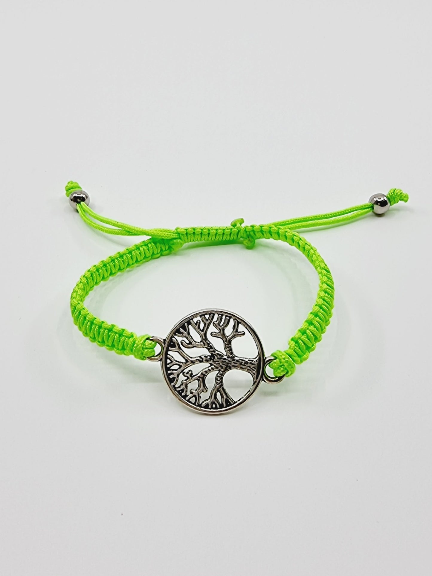 Bracelet arbre de vie - vert fluo