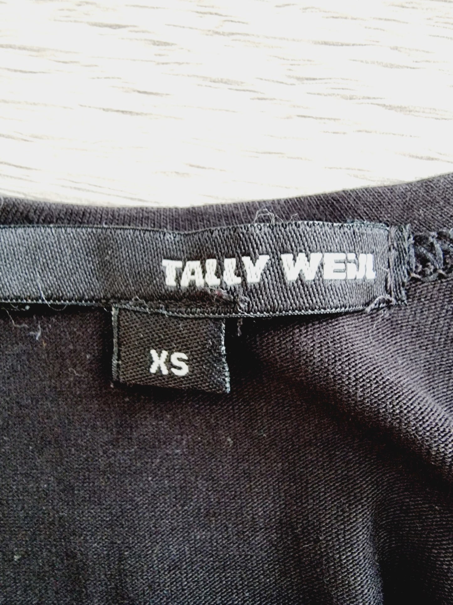 T-shirt noir crop top (SIZE : XS)