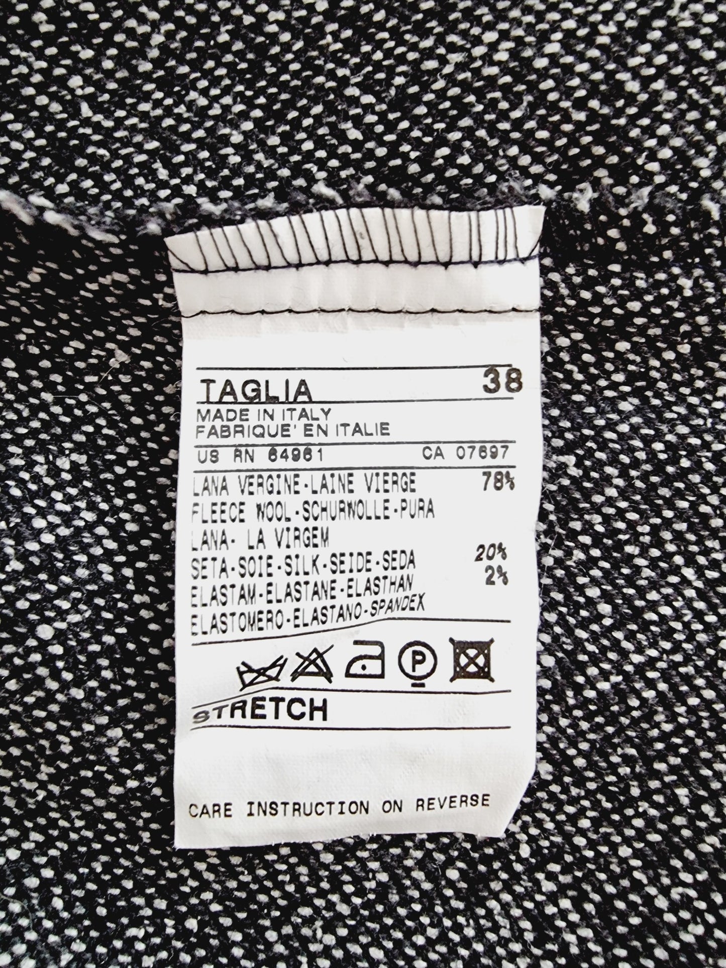 Jupe grise chinée - Sisley (SIZE : 38)