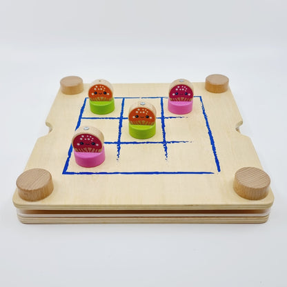 2 en 1, jeu de Pêche Memory et Morpion