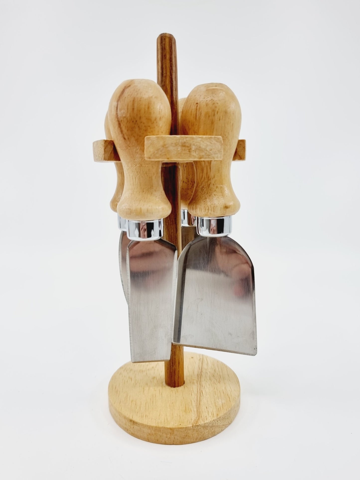 Support à 4 couteaux à fromage en bois