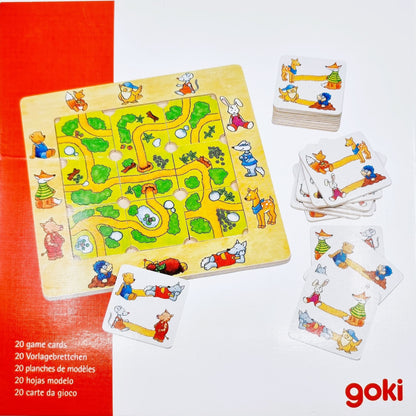 Trouve le chemin à travers la forêt