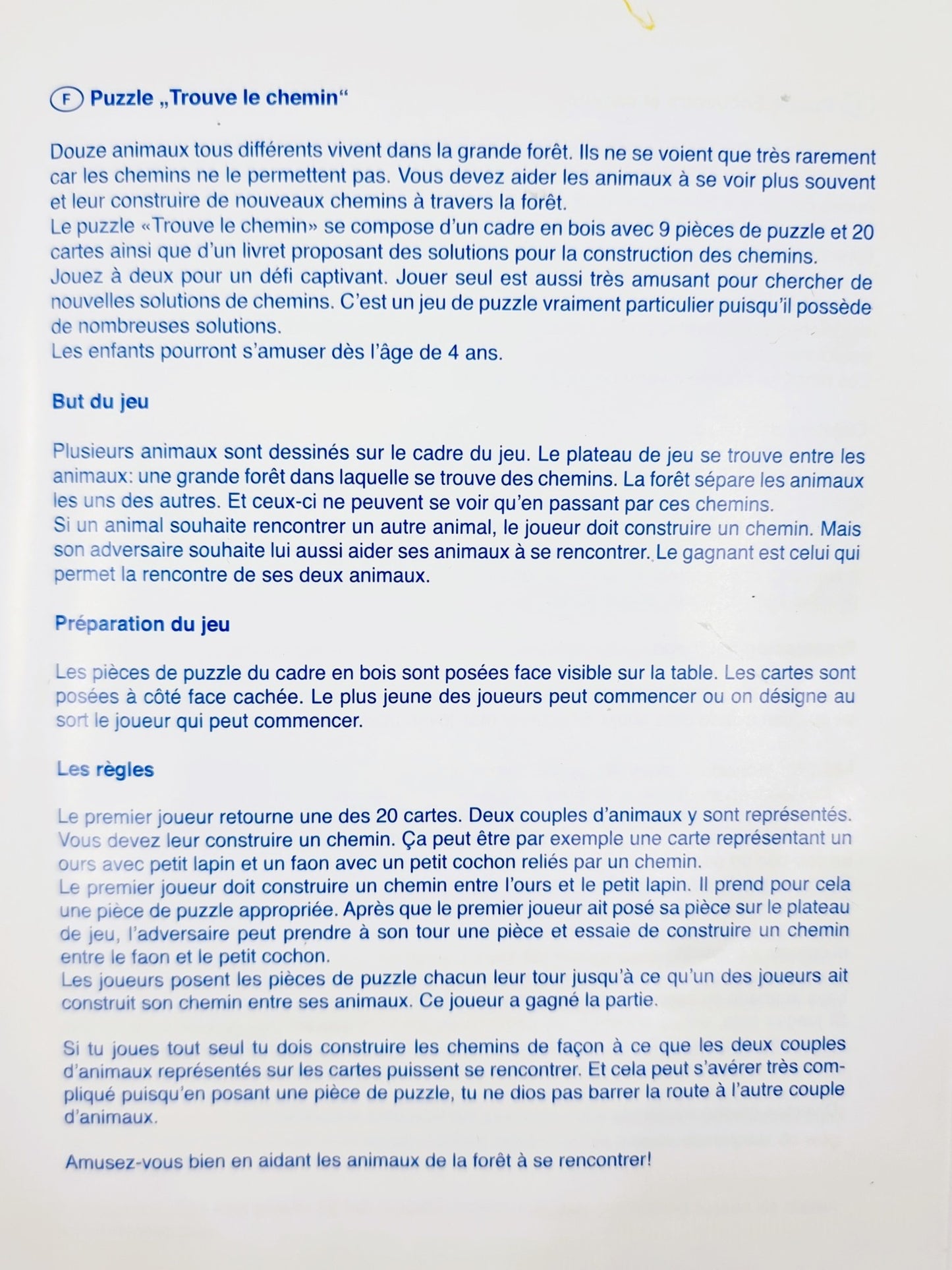 Trouve le chemin à travers la forêt