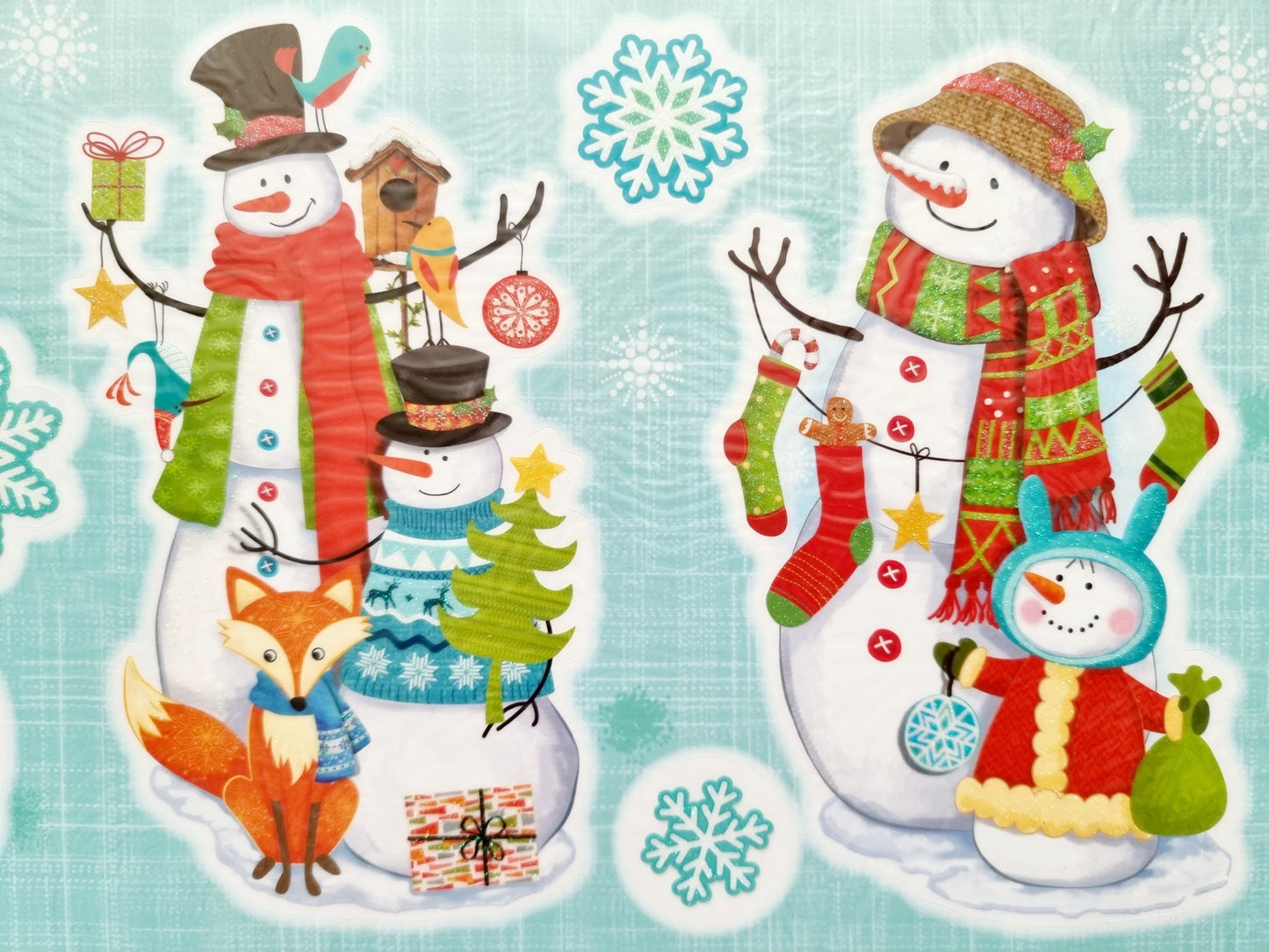 Stickers de Noël pour fenêtres et miroirs - Modèle 02