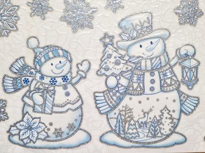Stickers de Noël pour fenêtres et miroirs - Modèle 04