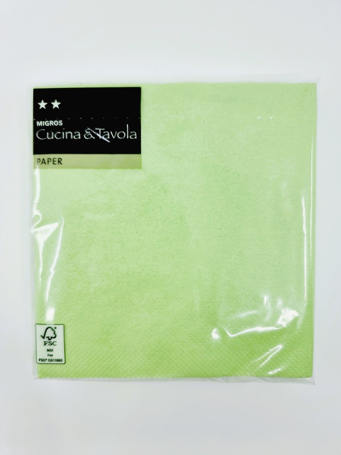 Serviette en papier - Verte (30 pièces)