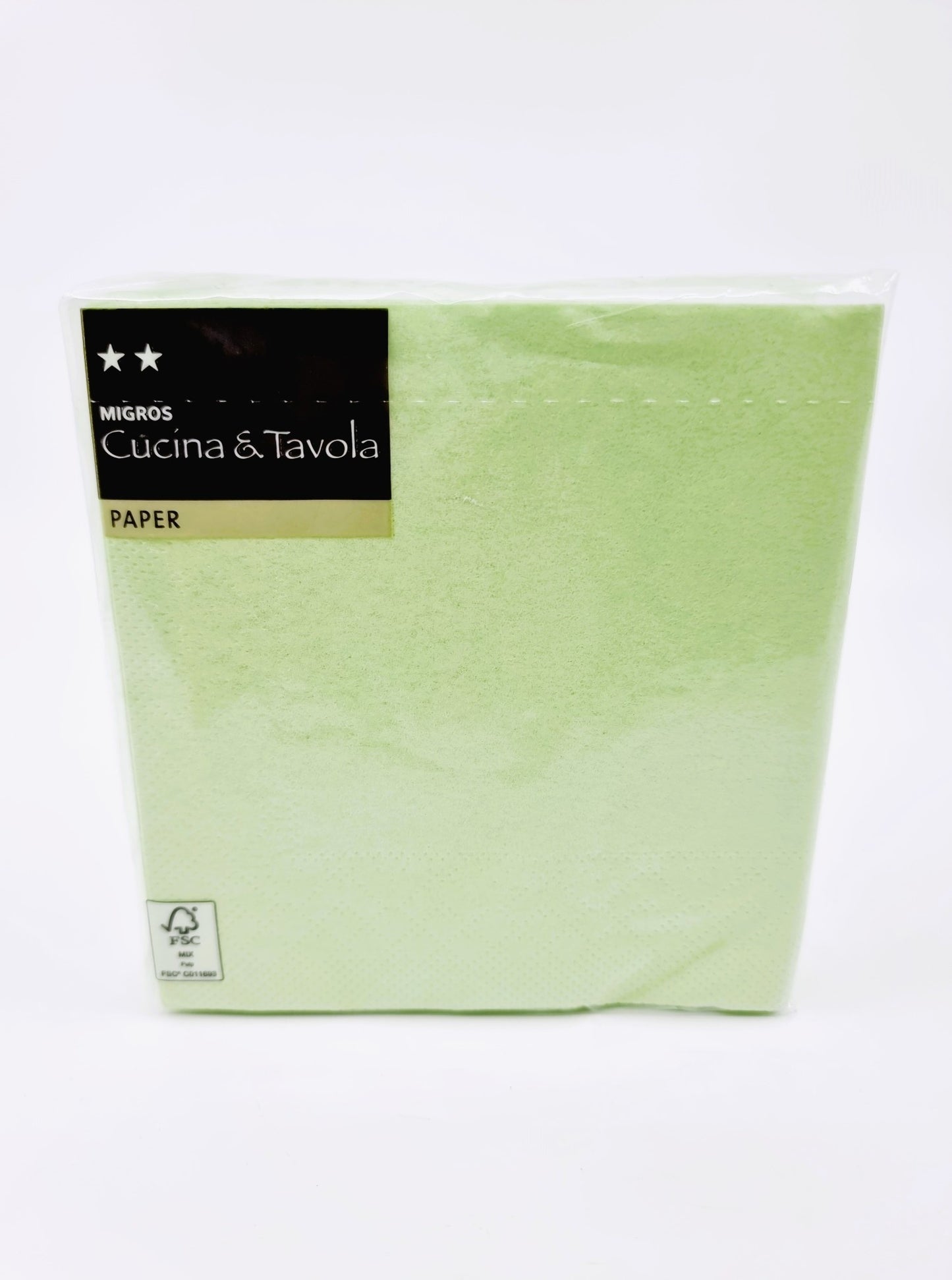 Serviette en papier - Verte (30 pièces)