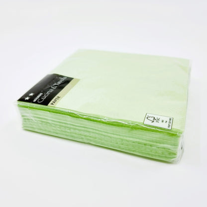 Serviette en papier - Verte (30 pièces)
