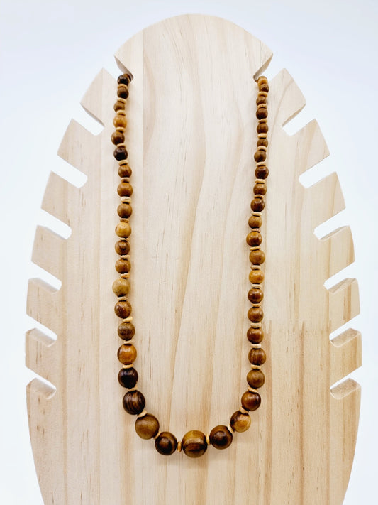Collier perles en bois - Rondiny