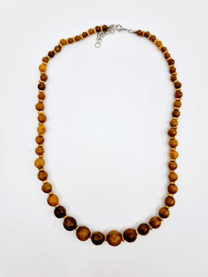Collier perles en bois - Rondiny