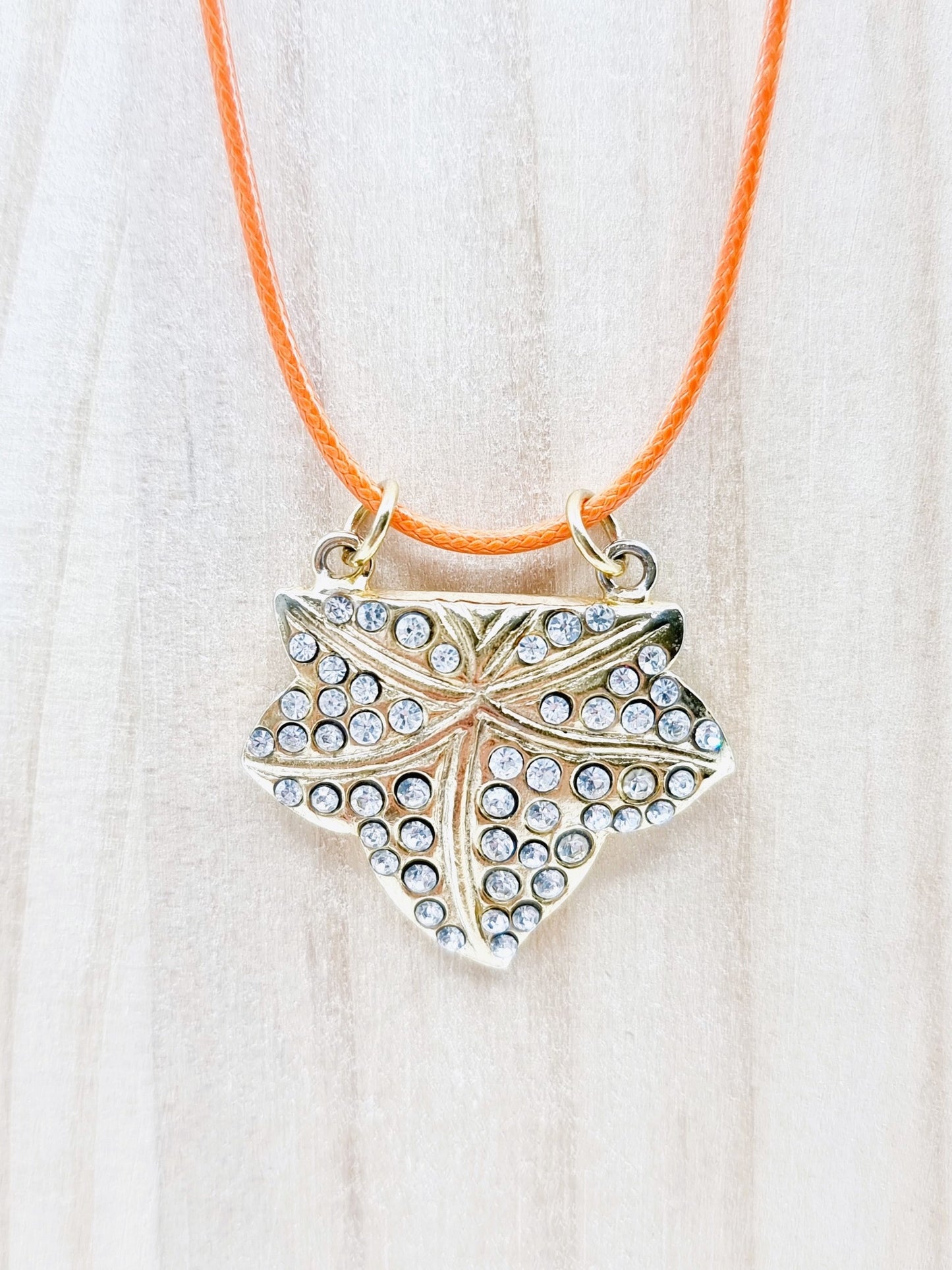 Collier - feuille de vigne