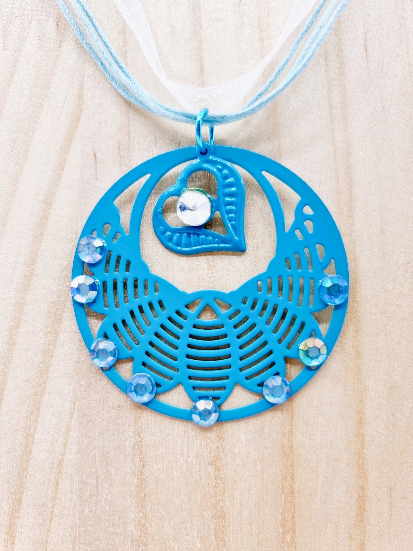 Collier - Tourbillon bleu