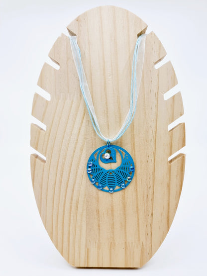 Collier - Tourbillon bleu