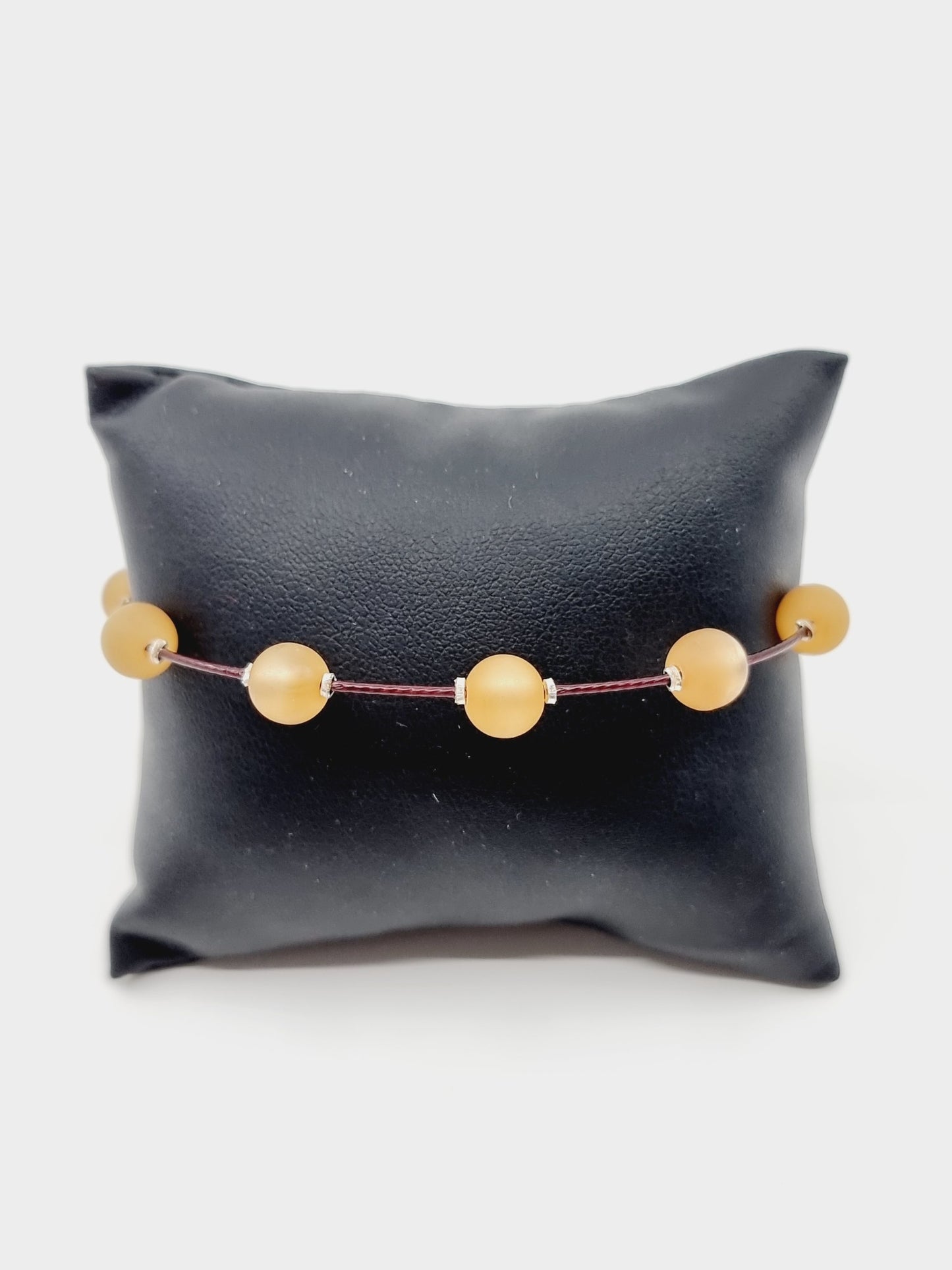 Bracelet cerceau - pêche foncé