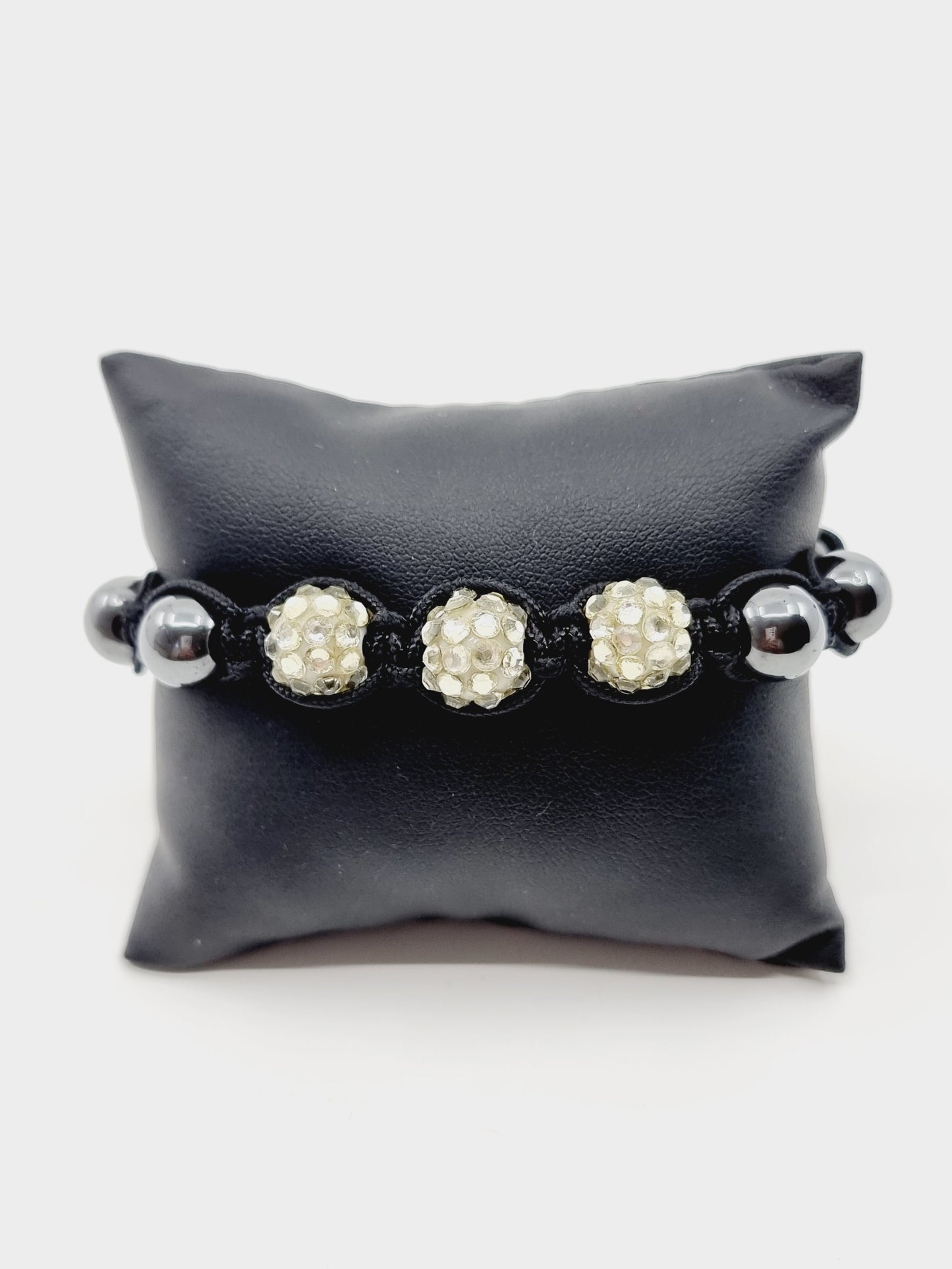 Bracelet shamballa - blanc