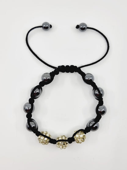 Bracelet shamballa - blanc