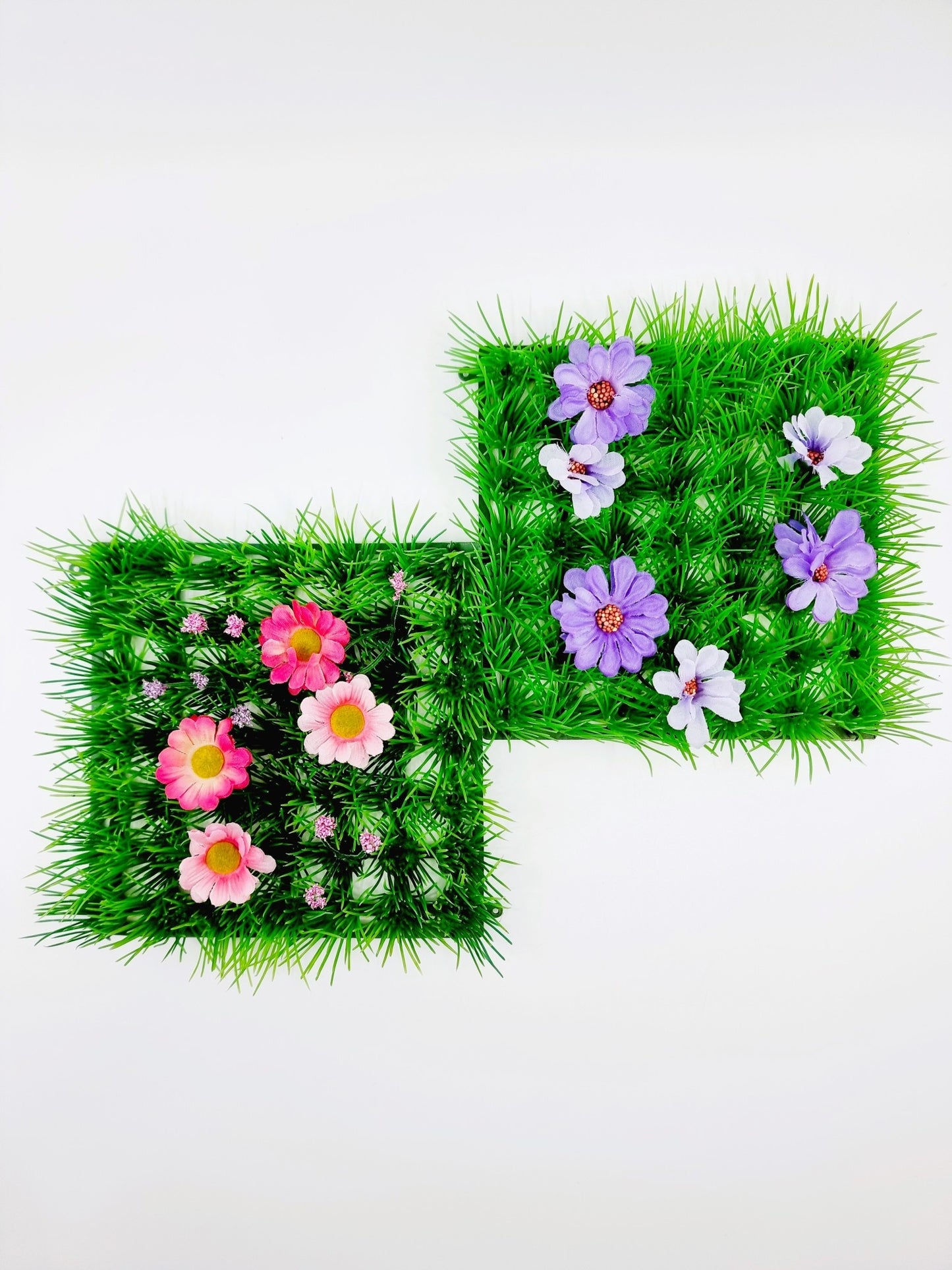 Carré d'herbe champêtre décoratif (2 pièces)