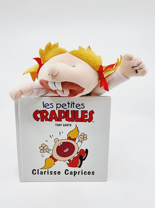 Livre et peluche - Les petites crapules, Clarisse Caprices
