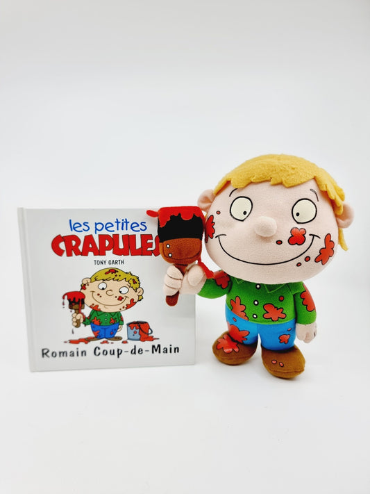 Livre et peluche - Les petites crapules, Romain Coup-de-Main
