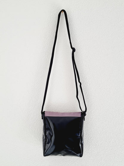 Sac bandoulière en bâche - Lilas