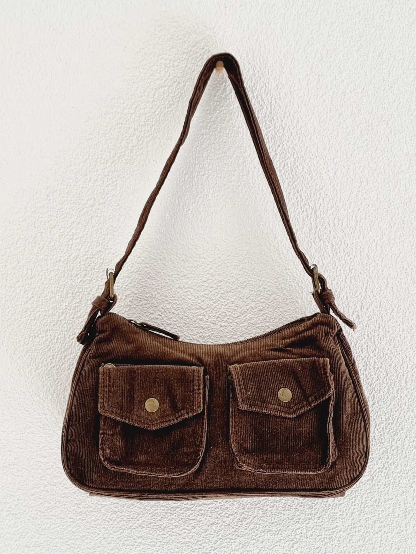 Sac en velours côtelé