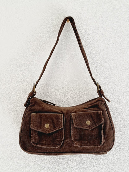 Sac en velours côtelé