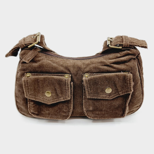 Sac en velours côtelé