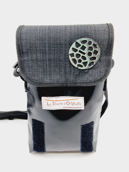 Sac bandoulière en bâche - Noir