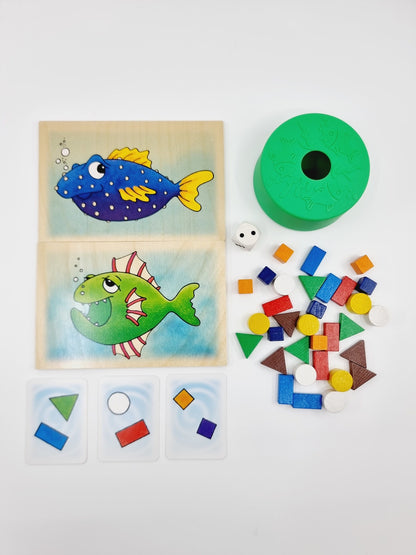 Poissons gourmands en bois