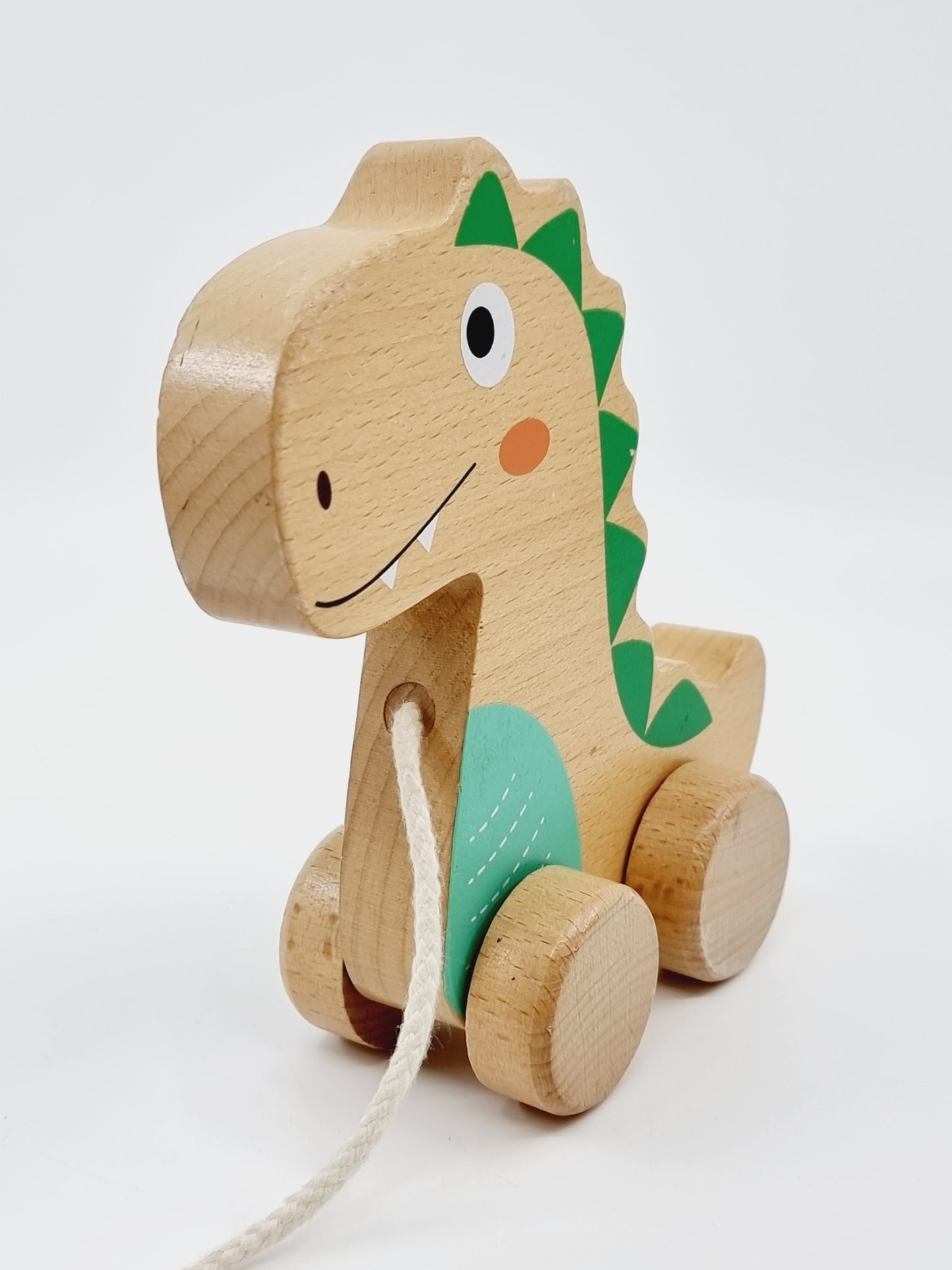 Théo le dino en bois à promener