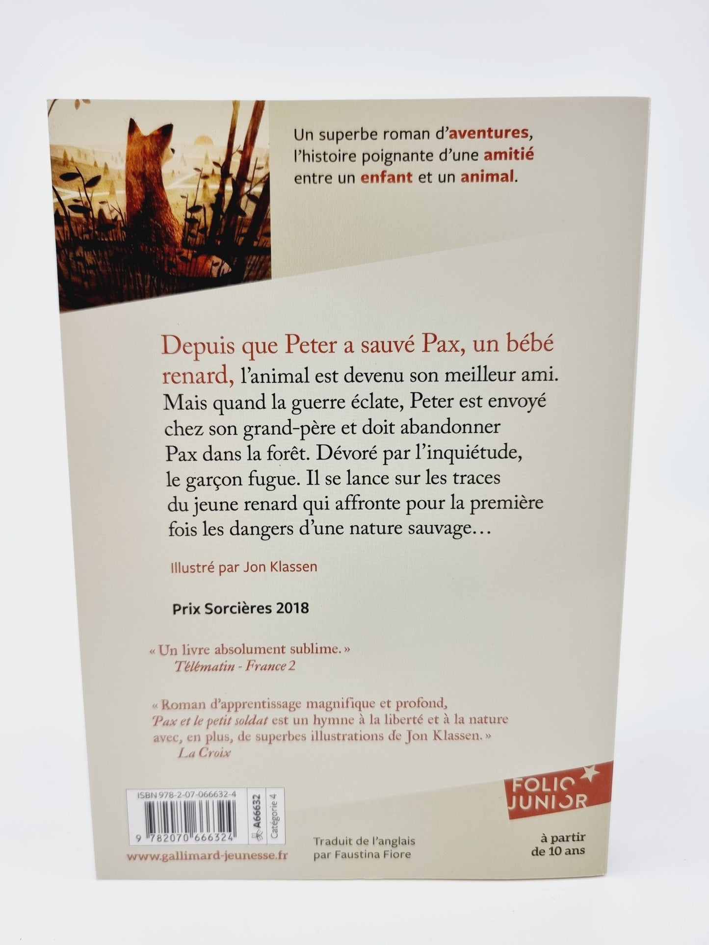 Livre - Pax et le petit soldat