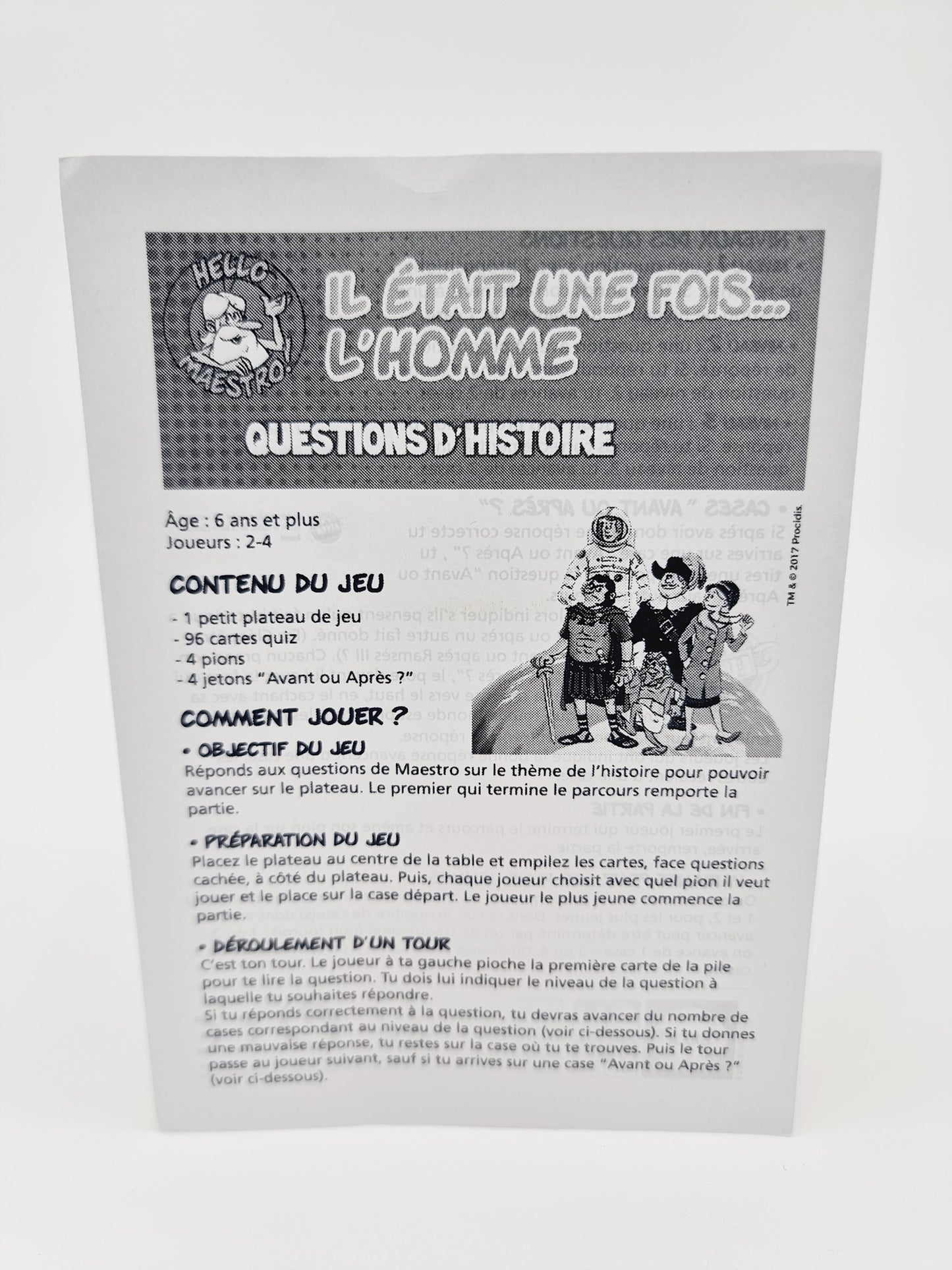 Il était une fois… L’Homme – Jeu de questions