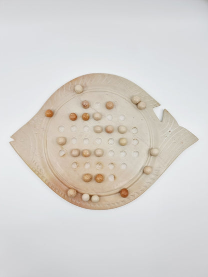 Jeu du solitaire en pierre stéatite