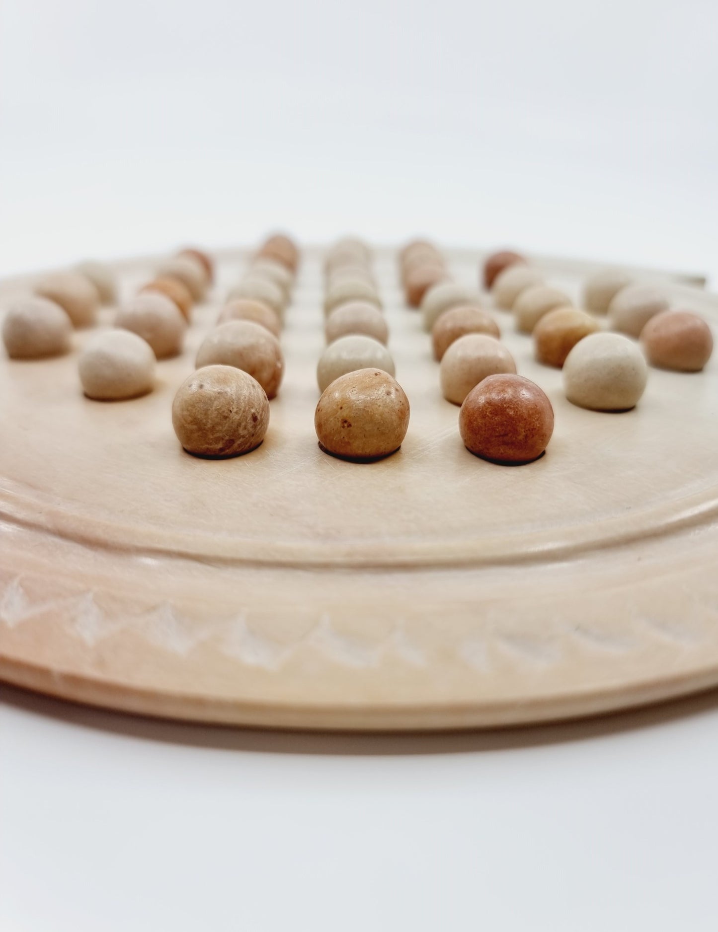 Jeu du solitaire en pierre stéatite