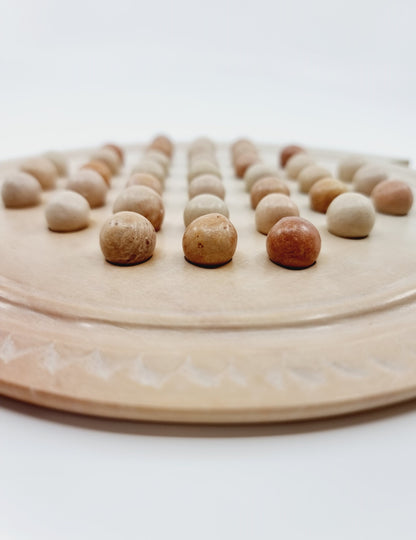 Jeu du solitaire en pierre stéatite