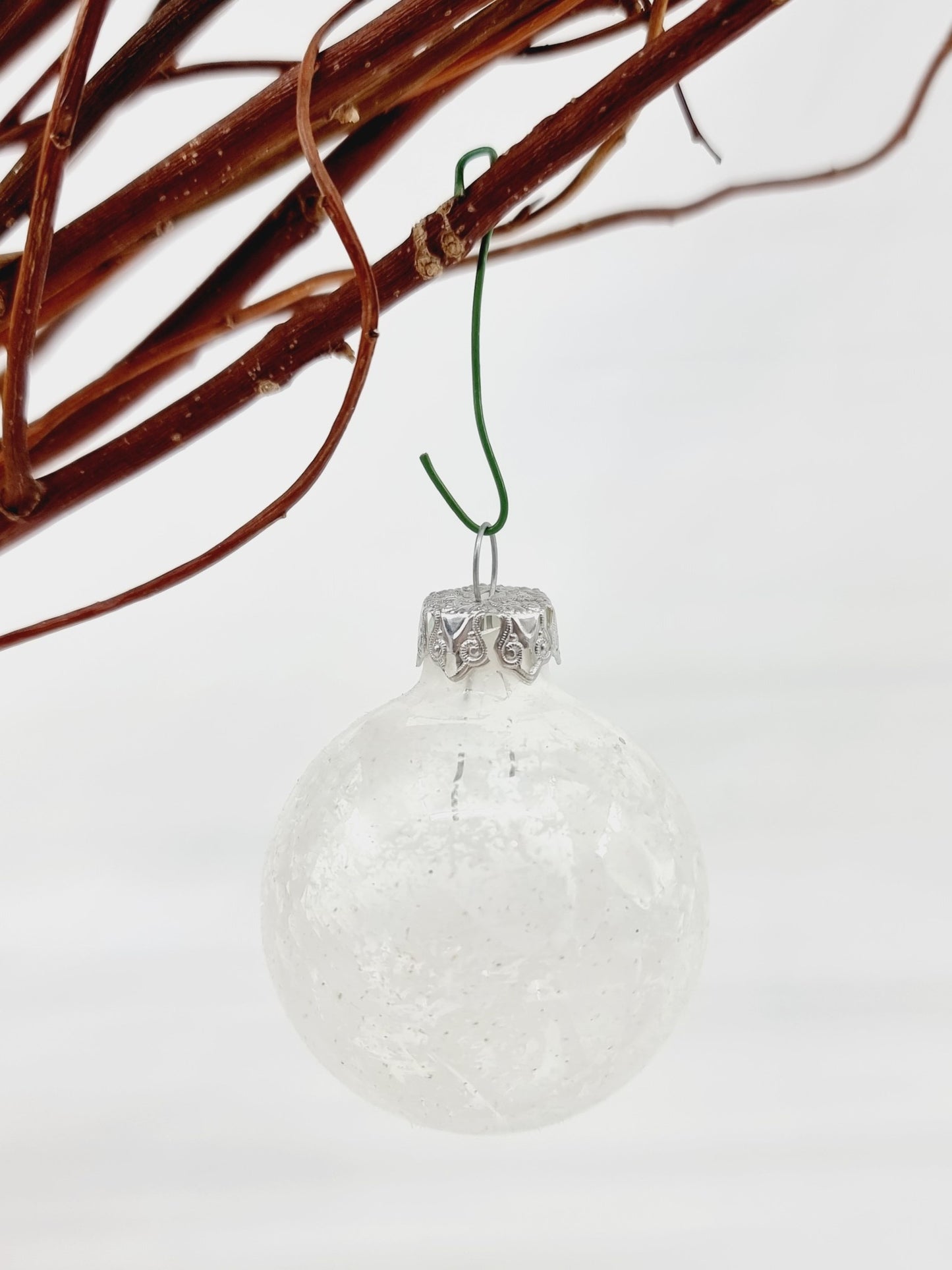 Boule de Noël en verre - Flocon (6 pièces)