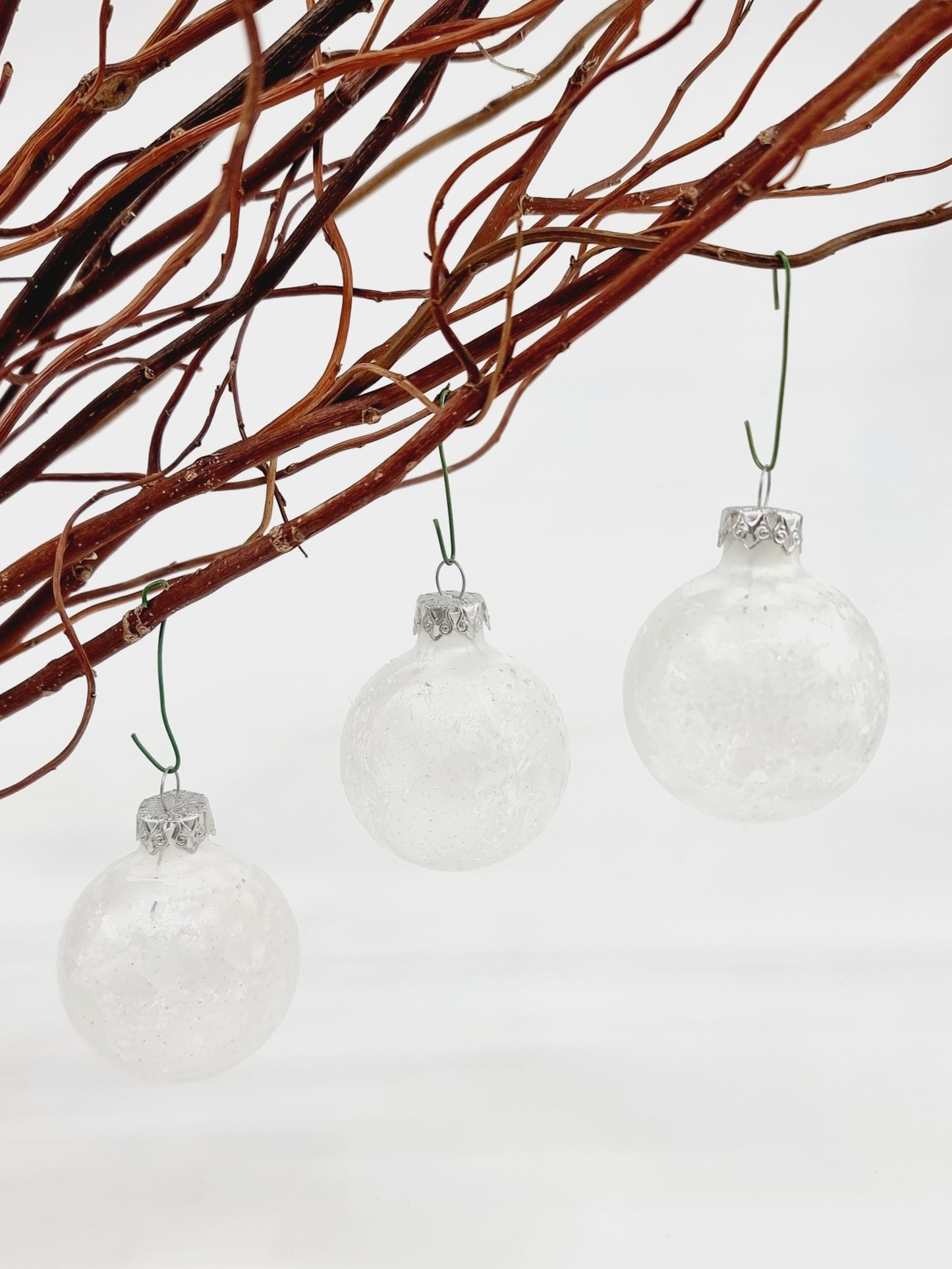 Boule de Noël en verre - Flocon (6 pièces)