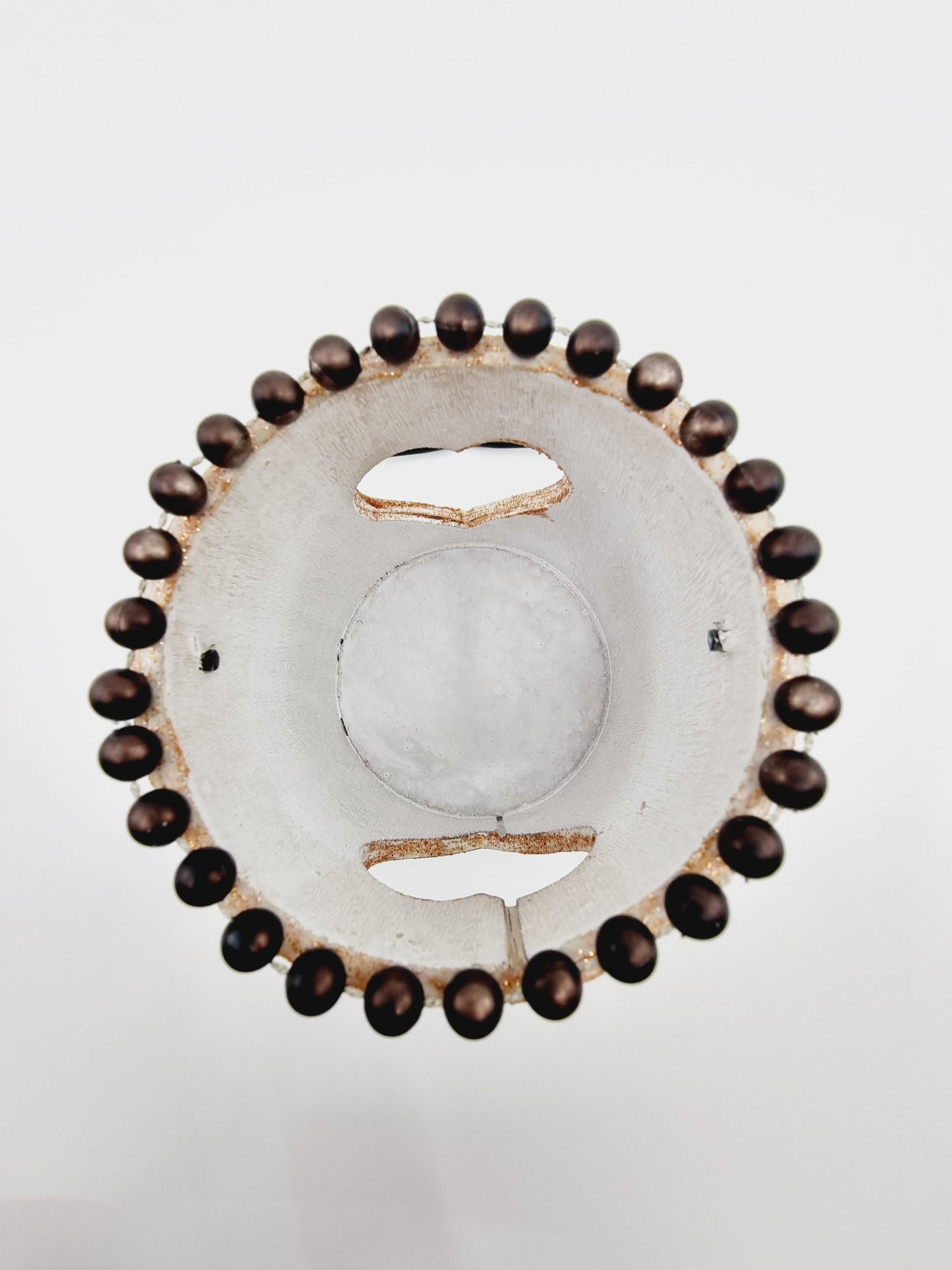 Lanterne cuivrée avec bougie cuivrée - Coeur