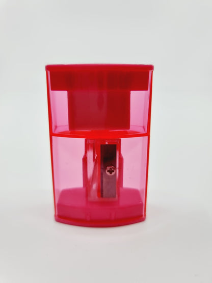 Crayons de couleur avec taille-crayon/gomme - rose