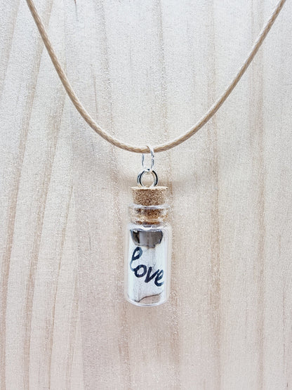 Collier fiole - parchemin