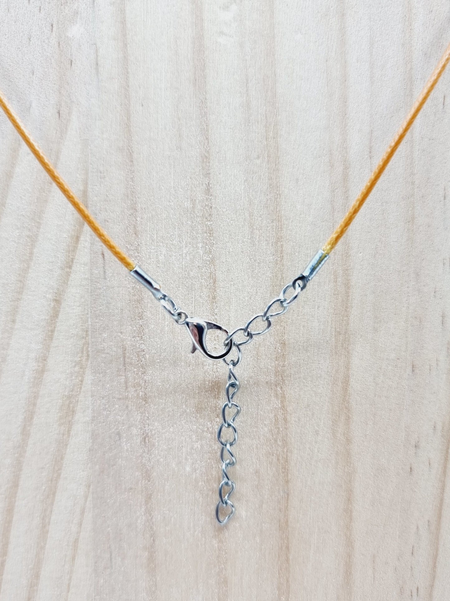 Collier fiole - riz porte-bonheur