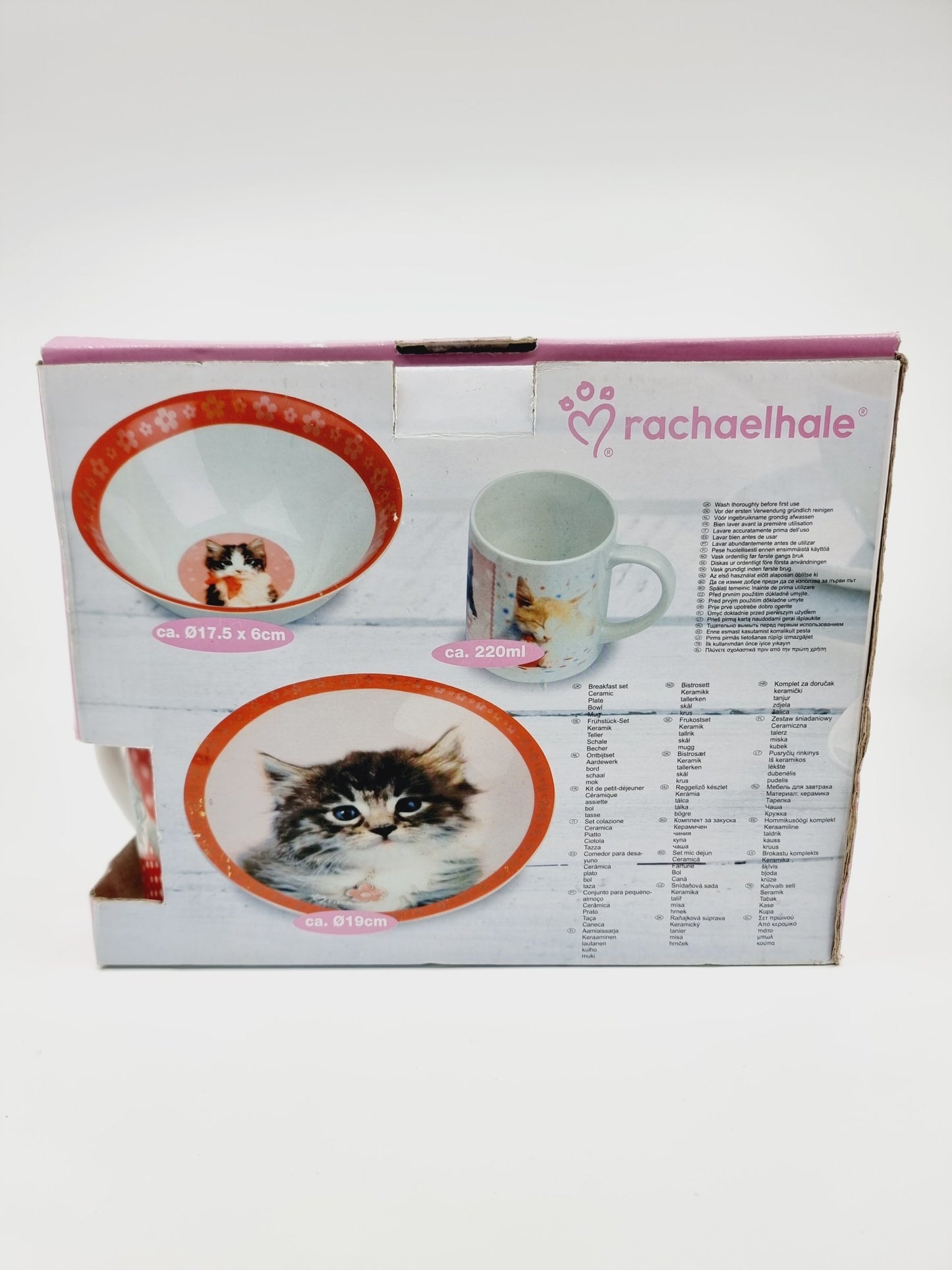 Kit petit-déjeuner en céramique - Cat (3 pièces)