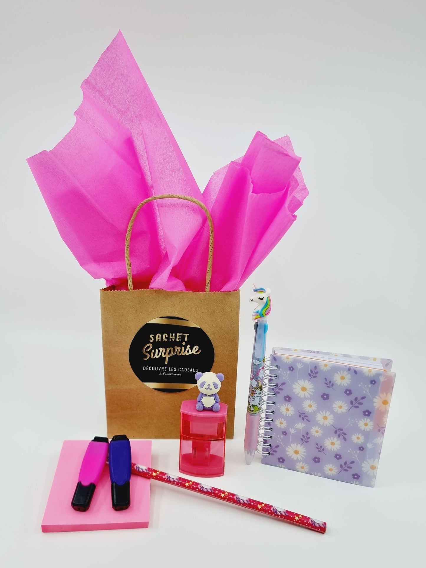 Sachet surprise papeterie pour enfants - Fille