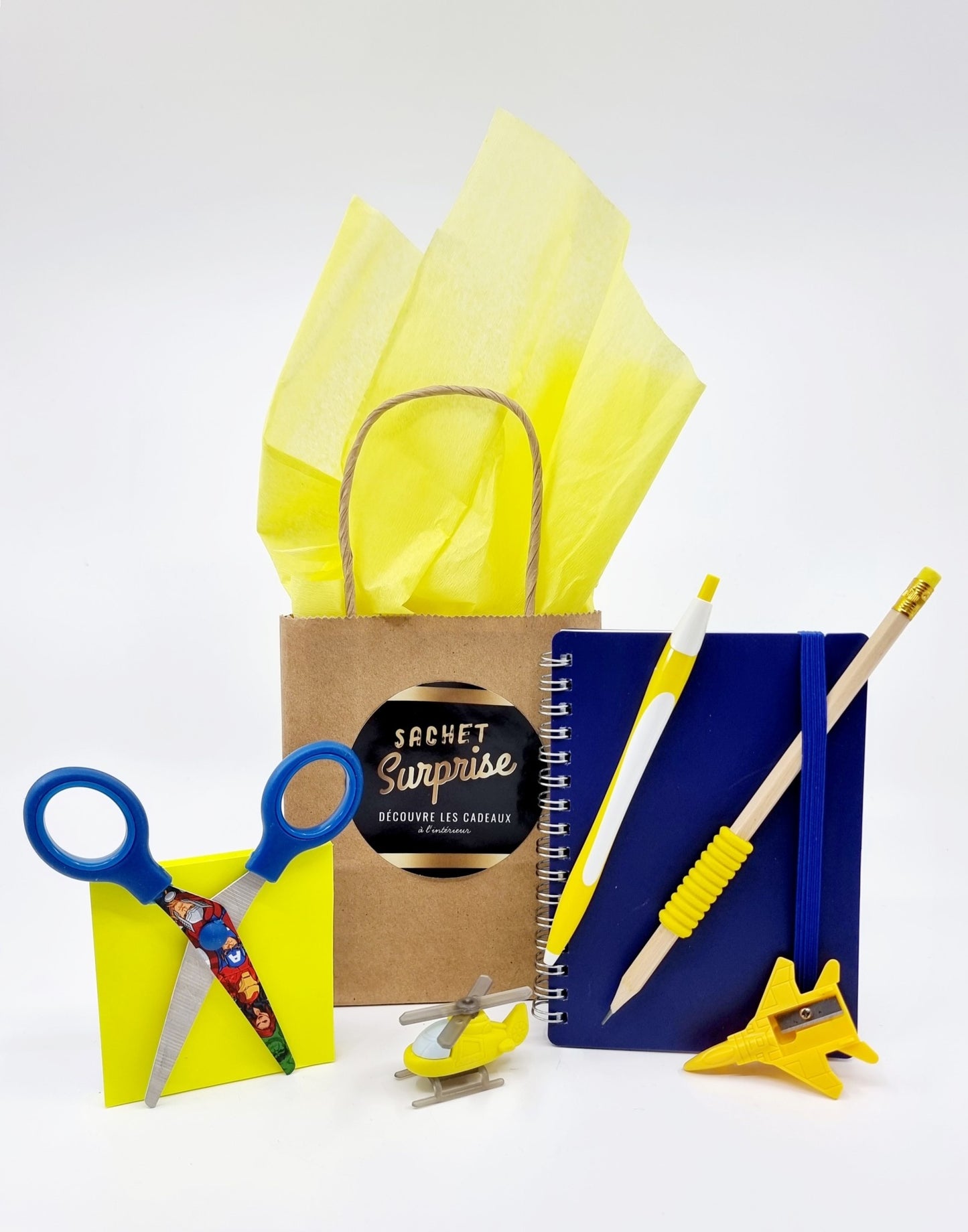 Sachet surprise papeterie pour enfants - Garçon