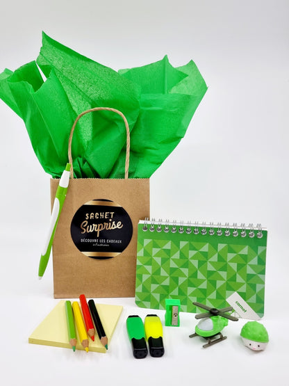 Sachet surprise papeterie pour enfants - Garçon