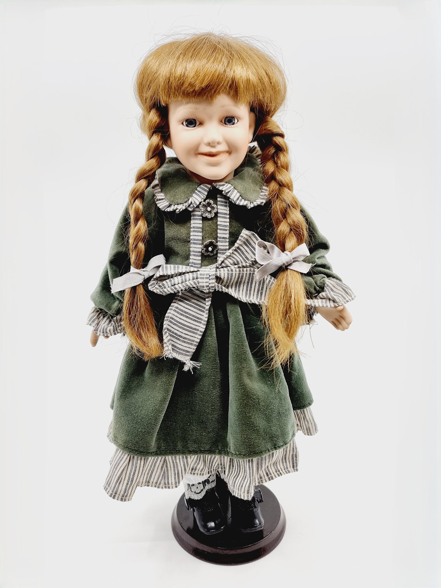 Couple de poupée en porcelaine – Émile et Clémence - style rétro champêtre des années 1920