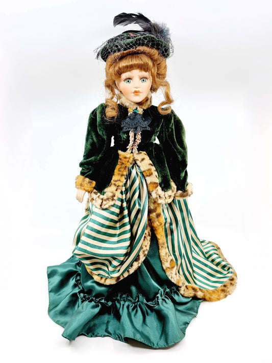 Poupée victorienne en porcelaine - Lady Eugenie